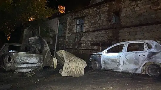 Elazığ'da 2 araç küle döndü, 1 ev kullanılamaz hale geldi