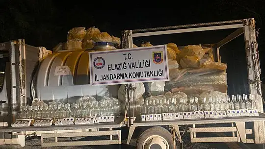 Elazığ'da 3 bin 500 litre kaçak şarap ele geçirildi