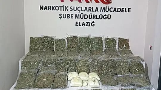 Elazığ'da 36 kilo esrar ele geçirildi: 3 tutuklama