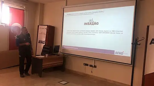 Elazığ'da arama-kurtarma ekibi eğitimleri başladı