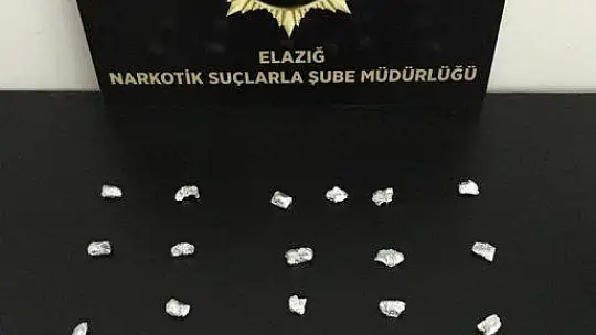 Elazığ'da arandıkça üzerinden kokain çıkan şüpheli tutuklandı