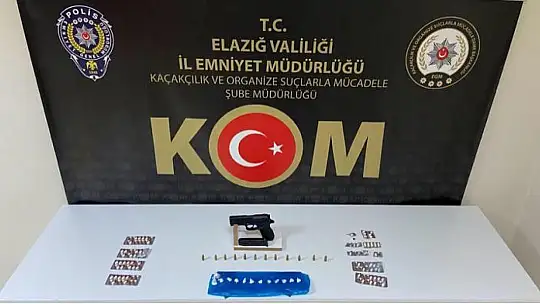 Polis düzenlediği uygulamalarda, ruhsatsız silah ve uyuşturucu madde ele geçirdi