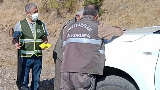 Elazığ'da av denetimi 3 şahsa yasal işlem yapıldı