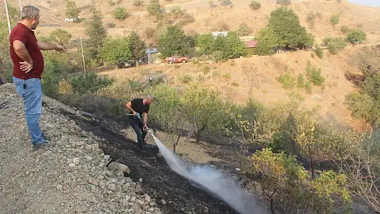 Elazığ'da bahçe yangınında 20 dönüm alan zarar gördü
