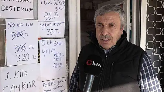 Bakkal sahibinin indirimi