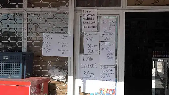 Bakkal sahibinin indirimi