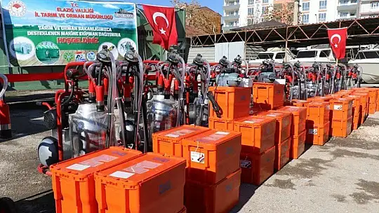 Elazığ'da besicilere makine ekipman desteği