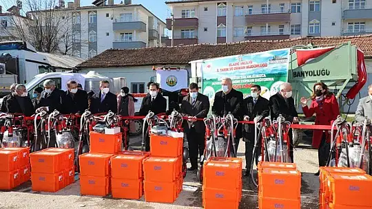 Elazığ'da besicilere makine ekipman desteği