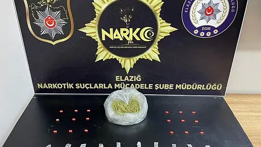 Elazığ'da uyuşturucudan 5 tutuklama!