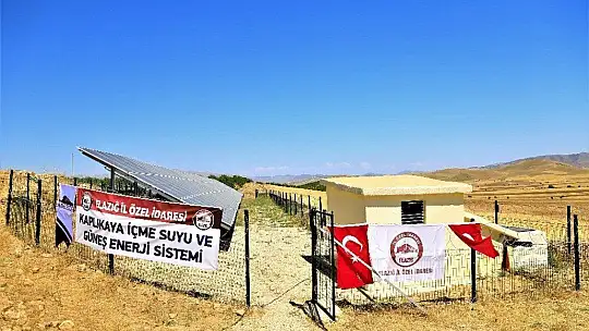 Elazığ'da bir köy güneş enerjisi ile suya kavuştu