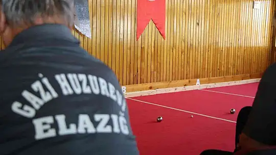 Elazığ'da Bocce Turnuvasının bölge müsabakası yapıldı
