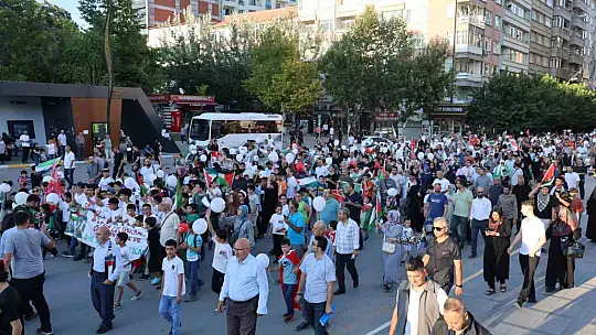 Elazığ'da çocuklar Gazze için yürüdü