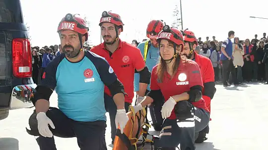 Elazığ'da deprem ve yangın tatbikatı