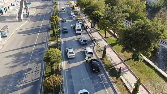Elazığ'da dron destekli şok trafik denetimleri devam ediyor