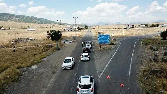 Elazığ'da dron destekli trafik denetimi