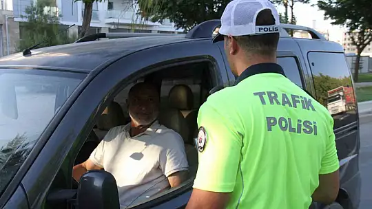 Elazığ'da dron destekli trafik denetimi