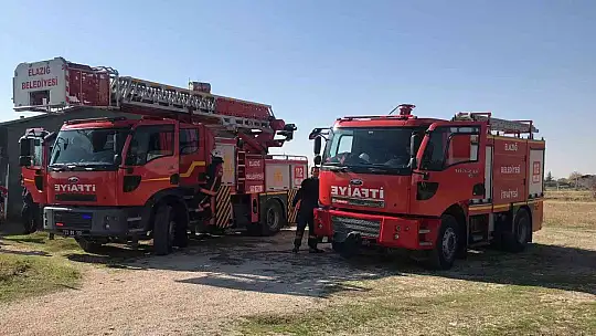 Elazığ'da ev yangını..