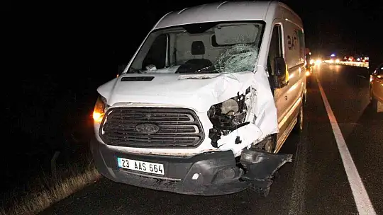 Elazığ'da feci kaza: Transitin çarptığı 2 kişi hayatını kaybetti