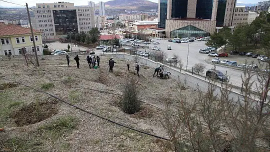 Elazığ'da fidanlar şehit Osman Paşa ve silah arkadaşları için toprakla buluşturuldu