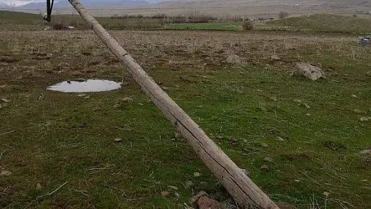 Elazığ'da fırtına direkleri devirdi, çatıları uçurdu 10 kuzu telef oldu