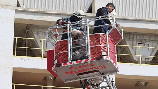 Elazığ'da gerçeği aratmayan deprem ve yangın tatbikatı