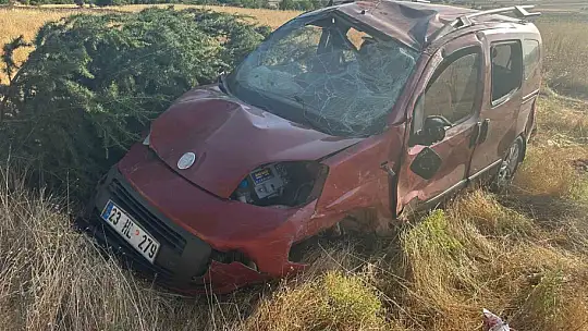 Elazığ'da hafif ticari araç şarampole uçtu: 1 ölü, 4 yaralı