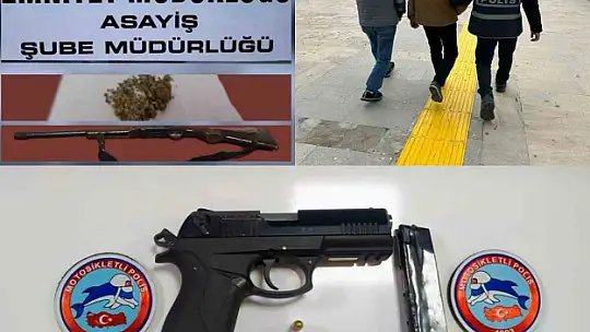 Elazığ'da haklarında kesinleşmiş hapis cezası bulunan 7 kişi yakalandı