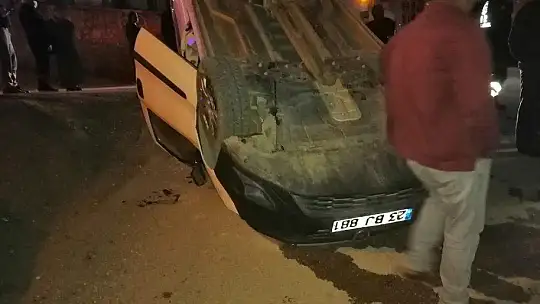 Elazığ'da ilginç kaza anı kameralara yansıdı