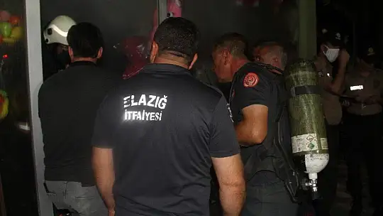 Elazığ'da iş yeri yangını