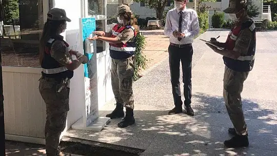 Elazığ'da jandarmadan Covid-19 denetimi