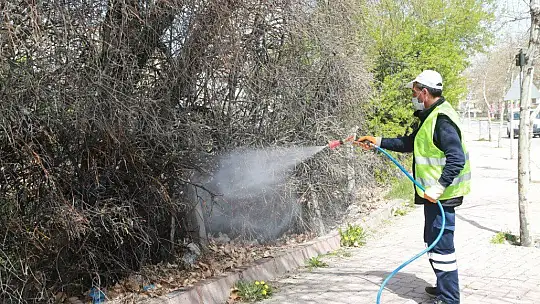Elazığ'da kapsamlı temizlik,ilaçlama ve bakım çalışması