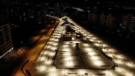 Elazığ'da kar kartpostallık görüntüler oluşturdu