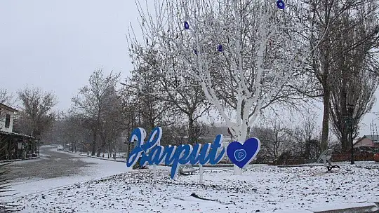 Elazığ'da kar yağışı başladı, tarihi mahalle beyaza büründü