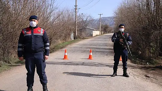 Elazığ'da karantinaya alınan mahalle havadan görüntülendi