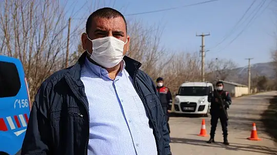 Elazığ'da karantinaya alınan mahalle havadan görüntülendi