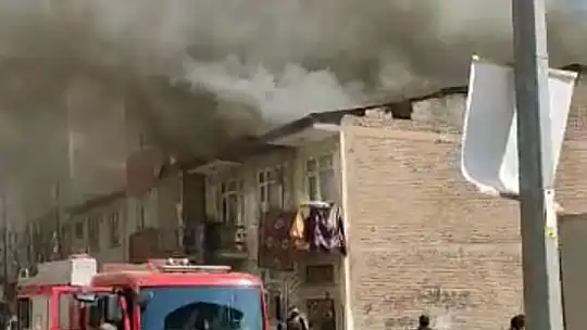 Elazığ'da korkutan yangın