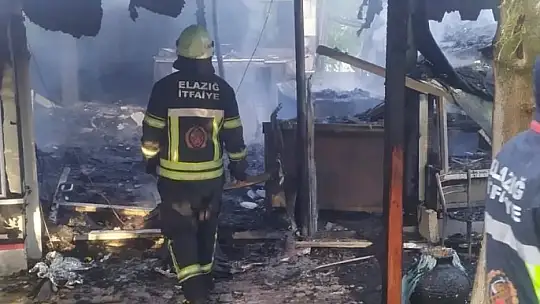 Elazığ'da korkutan yangın