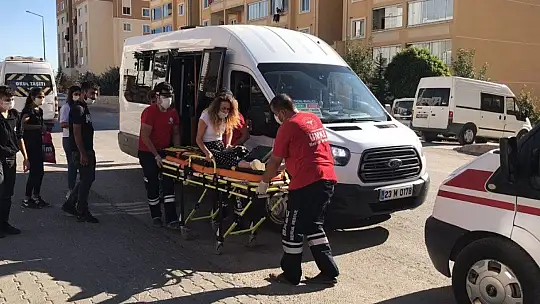 Elazığ'da minibüsten düşen kadın yaralandı