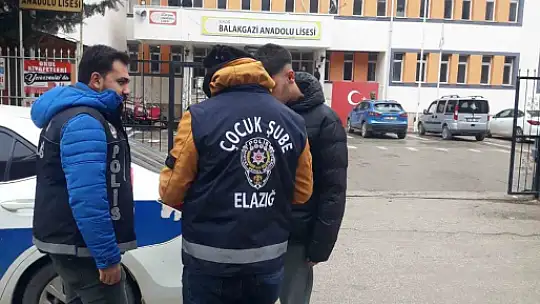 Elazığ'da okul önü denetimleri sürüyor