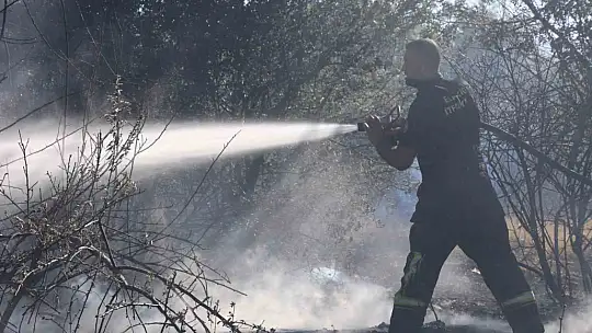 Elazığ'da örtü ve bahçe yangını