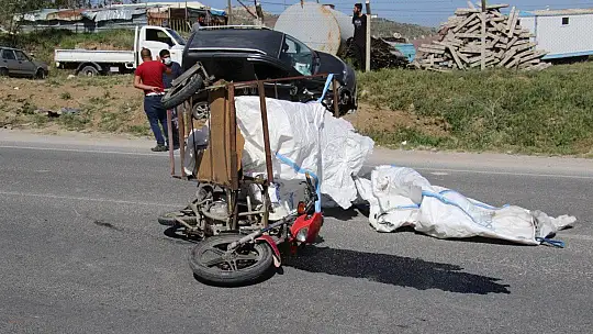 Elazığ'da otomobil ile motosiklet çarpıştı: 2 yaralı