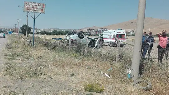 Elazığ'da otomobil takla attı: 1 ölü, 3 yaralı