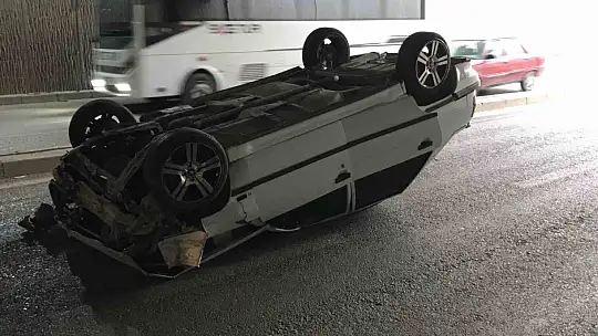 Elazığ'da otomobil takla attı: 1 yaralı