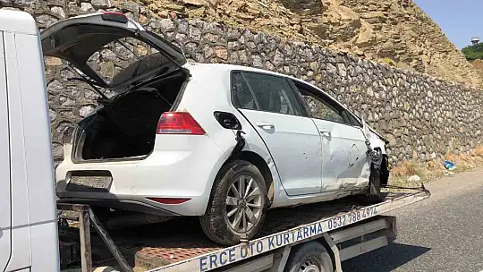 Elazığ'da otomobil takla attı: 1 yaralı
