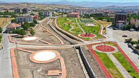 Elazığ'da Park Yapım Projesinde sona gelindi
