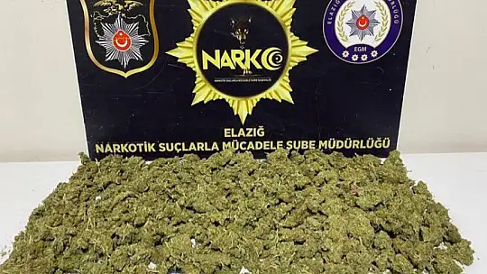 Elazığ'da polis uyuşturucuya geçit vermiyor: 5 kilo esrar ele geçirildi, bir şüpheli tutuklandı