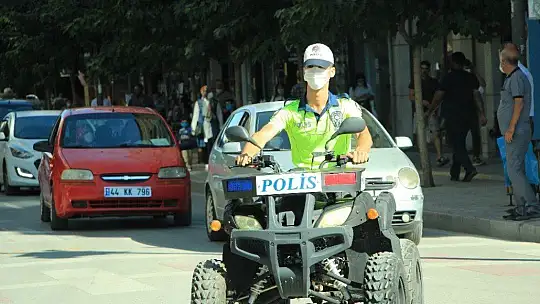 Elazığ'da polisler, ATV motorlu denetime başladı