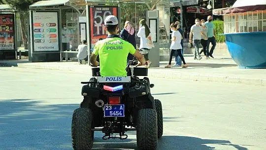 Elazığ'da polisler, ATV motorlu denetime başladı