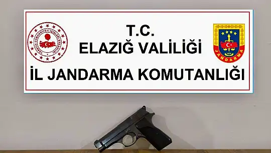 Elazığ'da ruhsatsız silahlar ele geçirildi