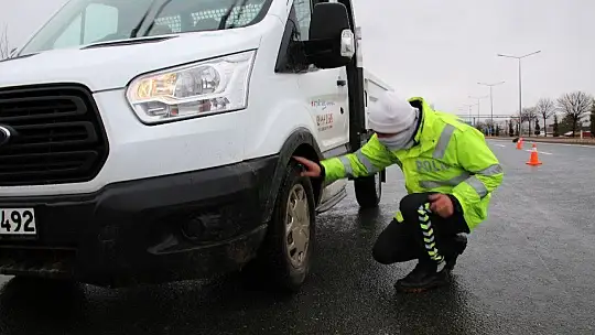 Elazığ'da Kış Lastiği Denetimi